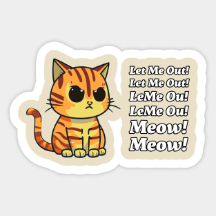 The Origin of Meow Sticker